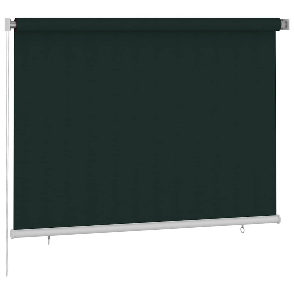 Außenrollo 205 (B)x140 (H) cm Dunkelgrün HDPE