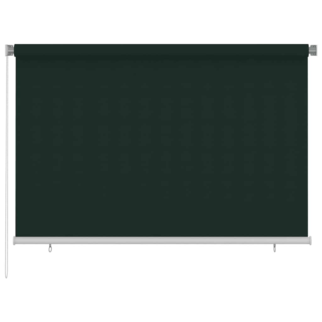 Außenrollo 225 (B) x 140 (H) cm Dunkelgrün HDPE