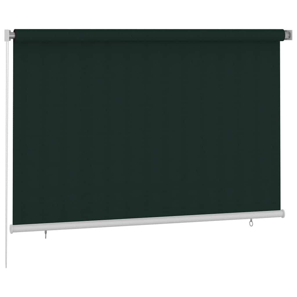 Außenrollo 225 (B) x 140 (H) cm Dunkelgrün HDPE