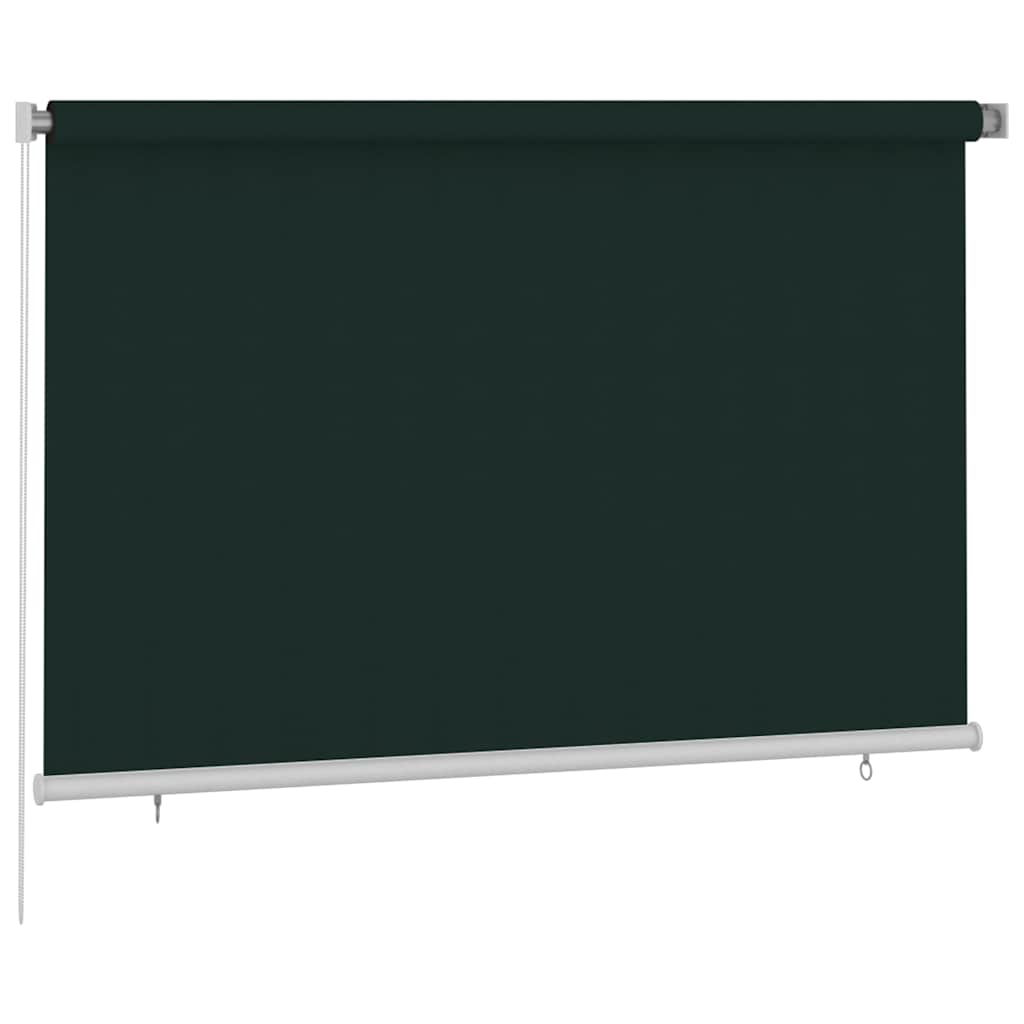 Außenrollo 225 (B)x140 (H) cm Dunkelgrün HDPE