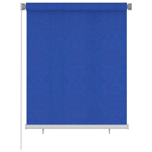 Außenrollo 125 (B) x 140 (H) cm Blau HDPE