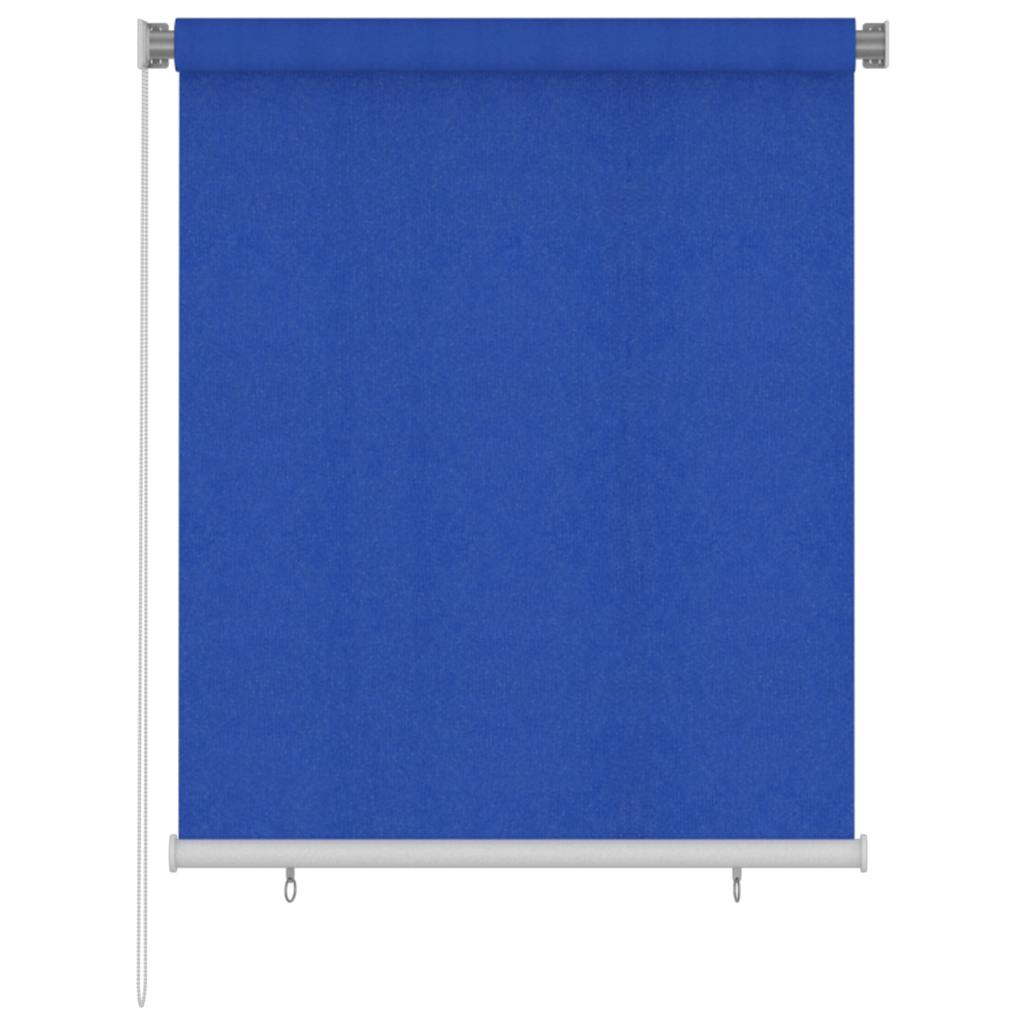Außenrollo 125 (B)x140 (H) cm Blau HDPE
