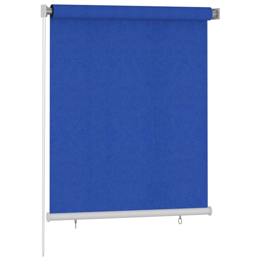 Außenrollo 125 (B) x 140 (H) cm Blau HDPE