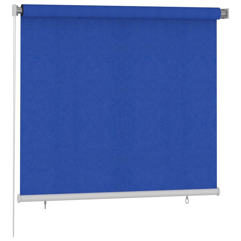 Außenrollo 165 (B)x140 (H) cm Blau HDPE