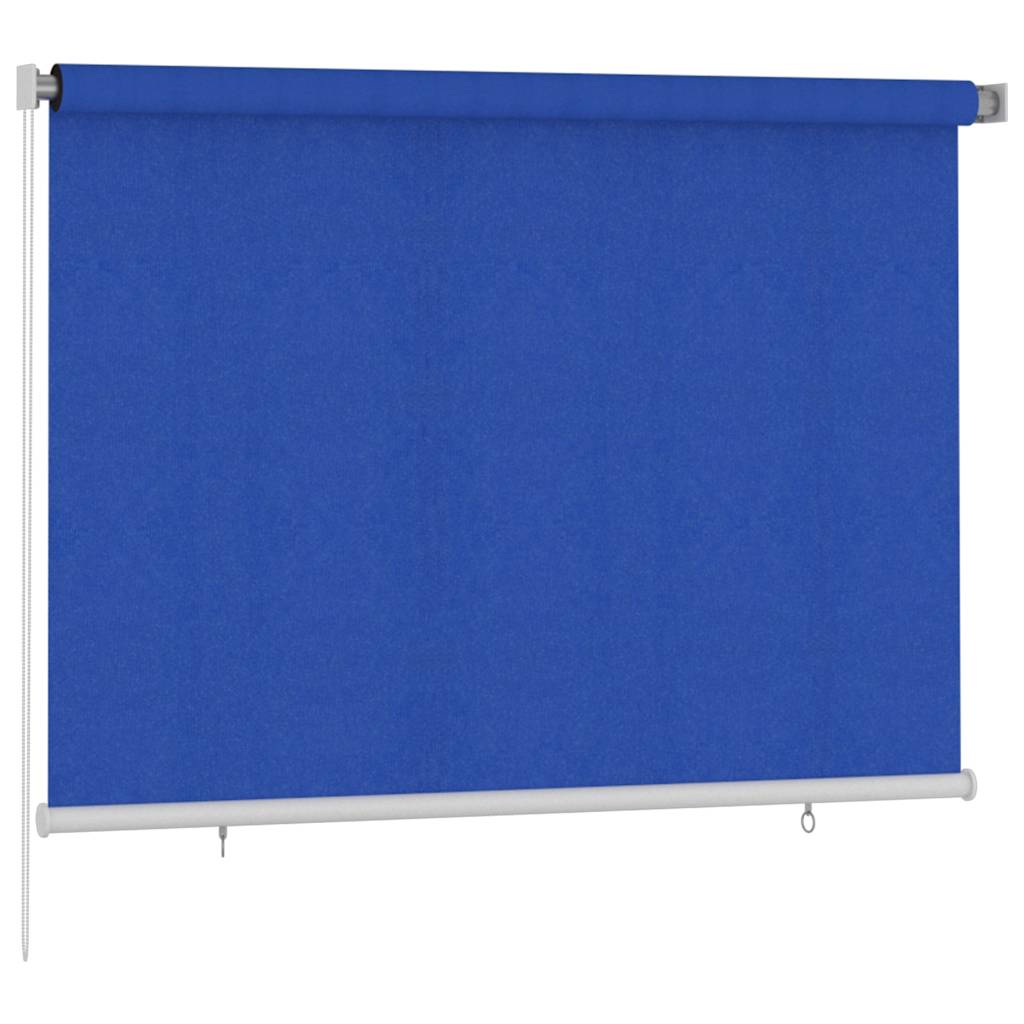 Außenrollo 205 (B)x140 (H) cm Blau HDPE