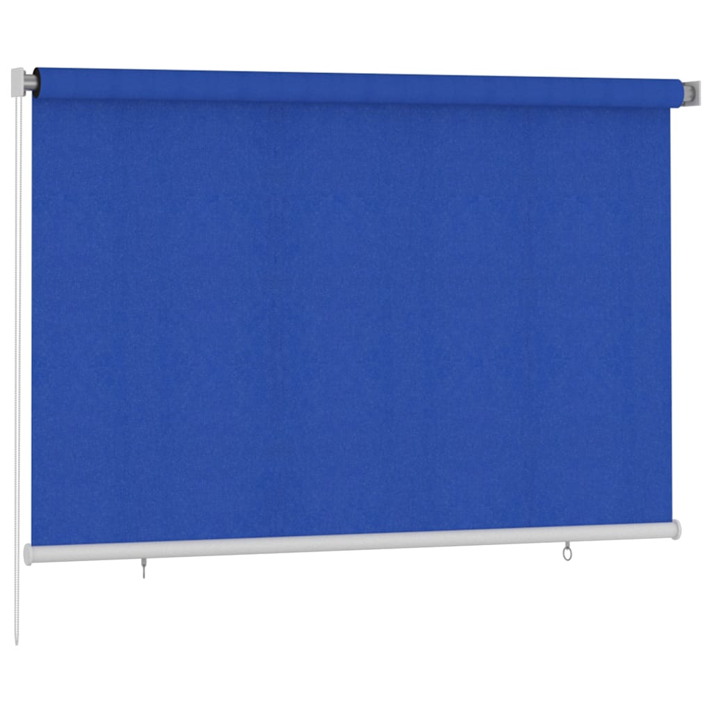 Außenrollo 225 (B)x140 (H) cm Blau HDPE