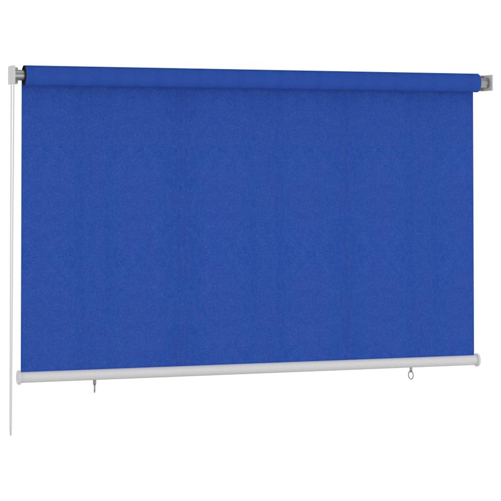 Außenrollo 245 (B)x140 (H) cm Blau HDPE