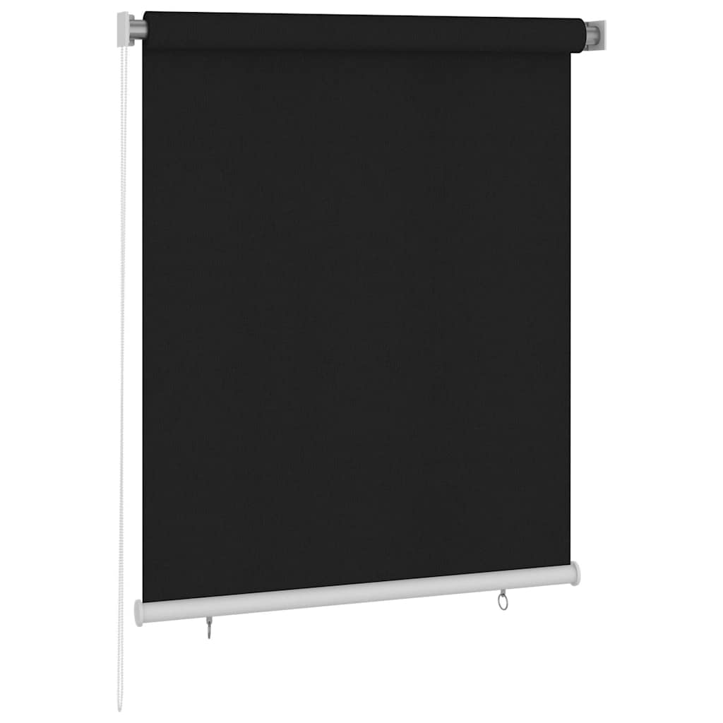Außenrollo 125 (B)x140 (H) cm Schwarz