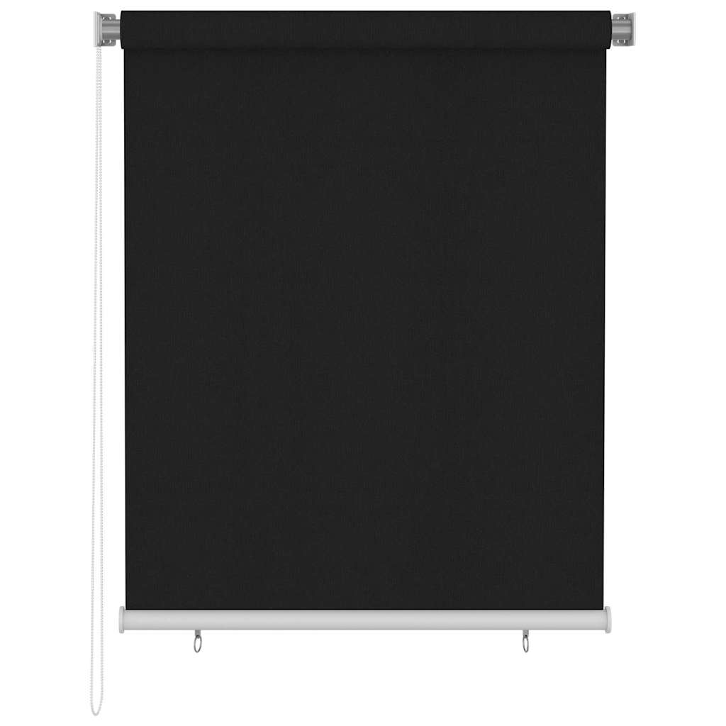 Außenrollo 125 (B)x140 (H) cm Schwarz