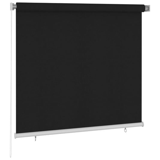 Außenrollo 160x140 cm Schwarz