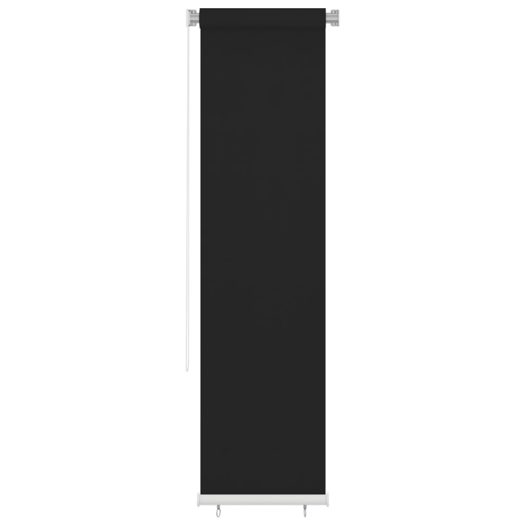 Außenrollo 65 (B) x 230 (H) cm Schwarz HDPE