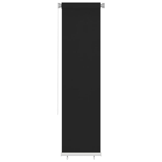 Außenrollo 65 (B) x 230 (H) cm Schwarz HDPE