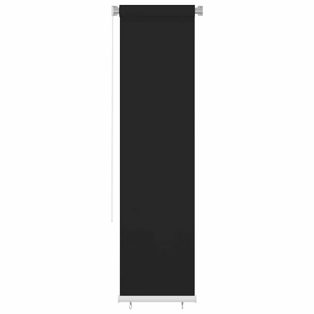 Außenrollo 65 (B)x230 (H) cm Schwarz HDPE