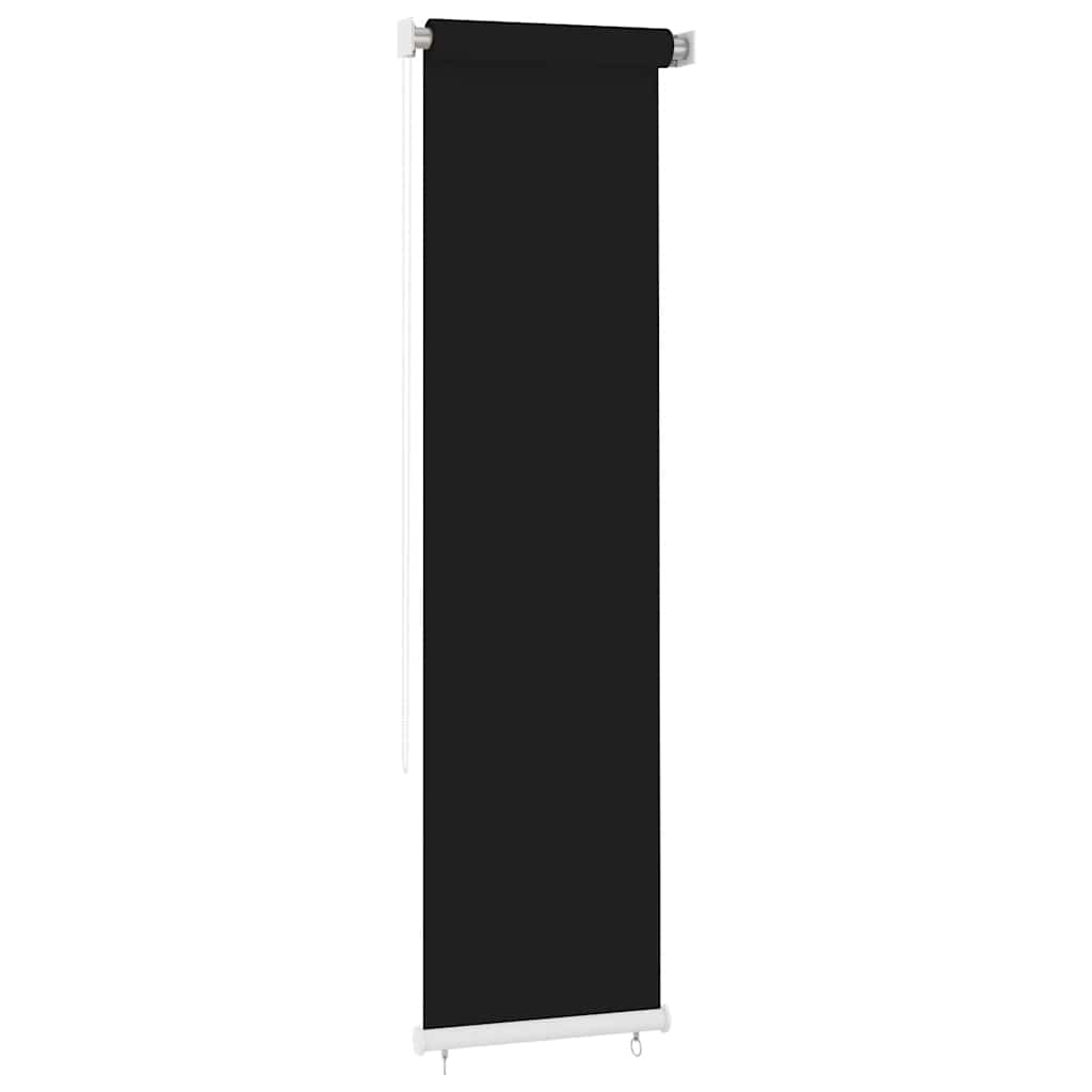Außenrollo 65 (B) x 230 (H) cm Schwarz HDPE