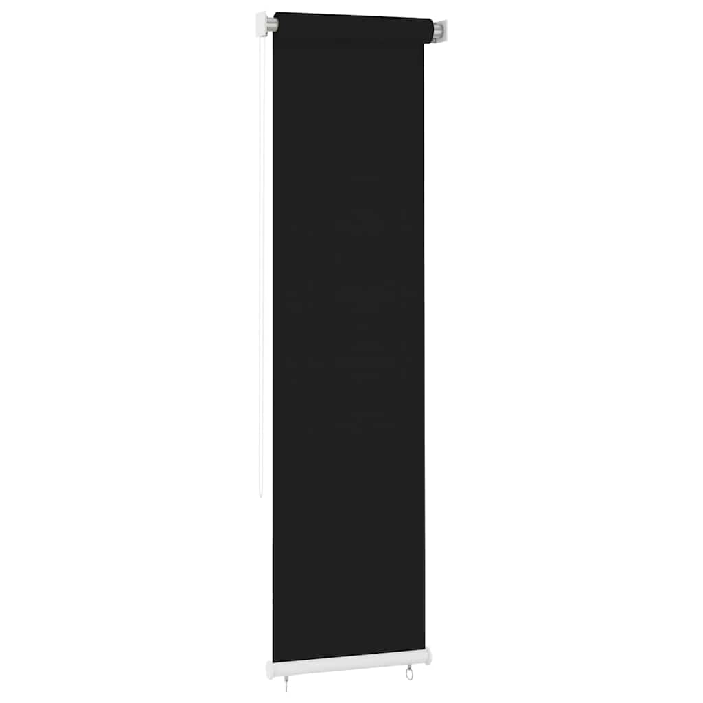 Außenrollo 65 (B)x230 (H) cm Schwarz HDPE
