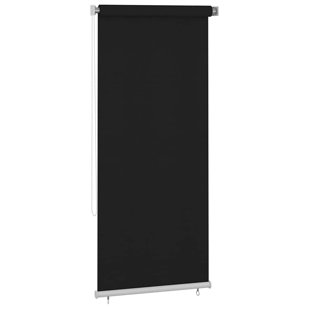 Außenrollo 100x230 cm Schwarz