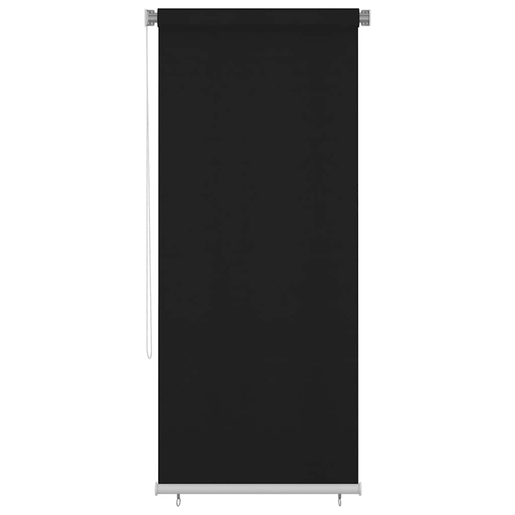 Außenrollo 100x230 cm Schwarz