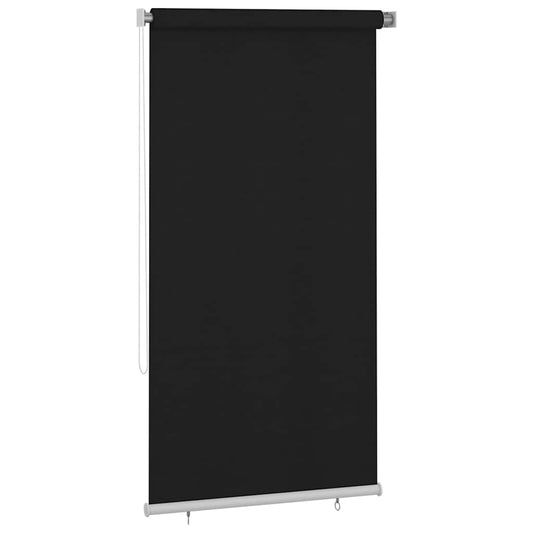 Außenrollo 120x230 cm Schwarz