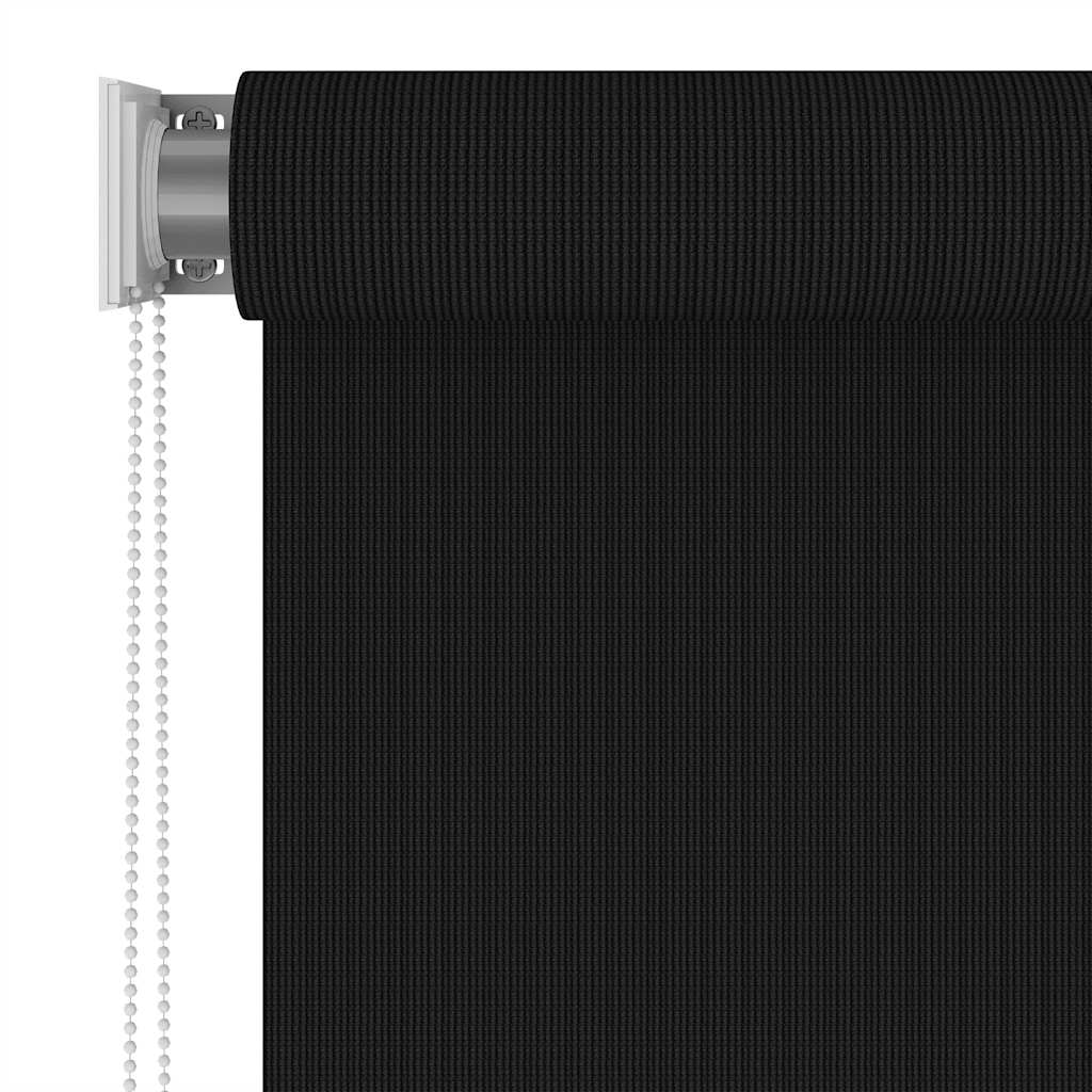 Außenrollo 180x230 cm Schwarz