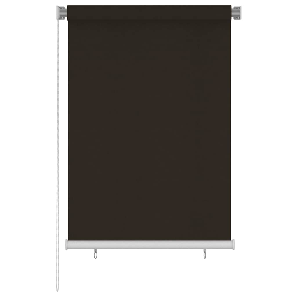 Außenrollo 105 (B) x 140 (H) cm Braun HDPE