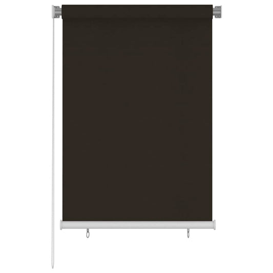 Außenrollo 105 (B) x 140 (H) cm Braun HDPE