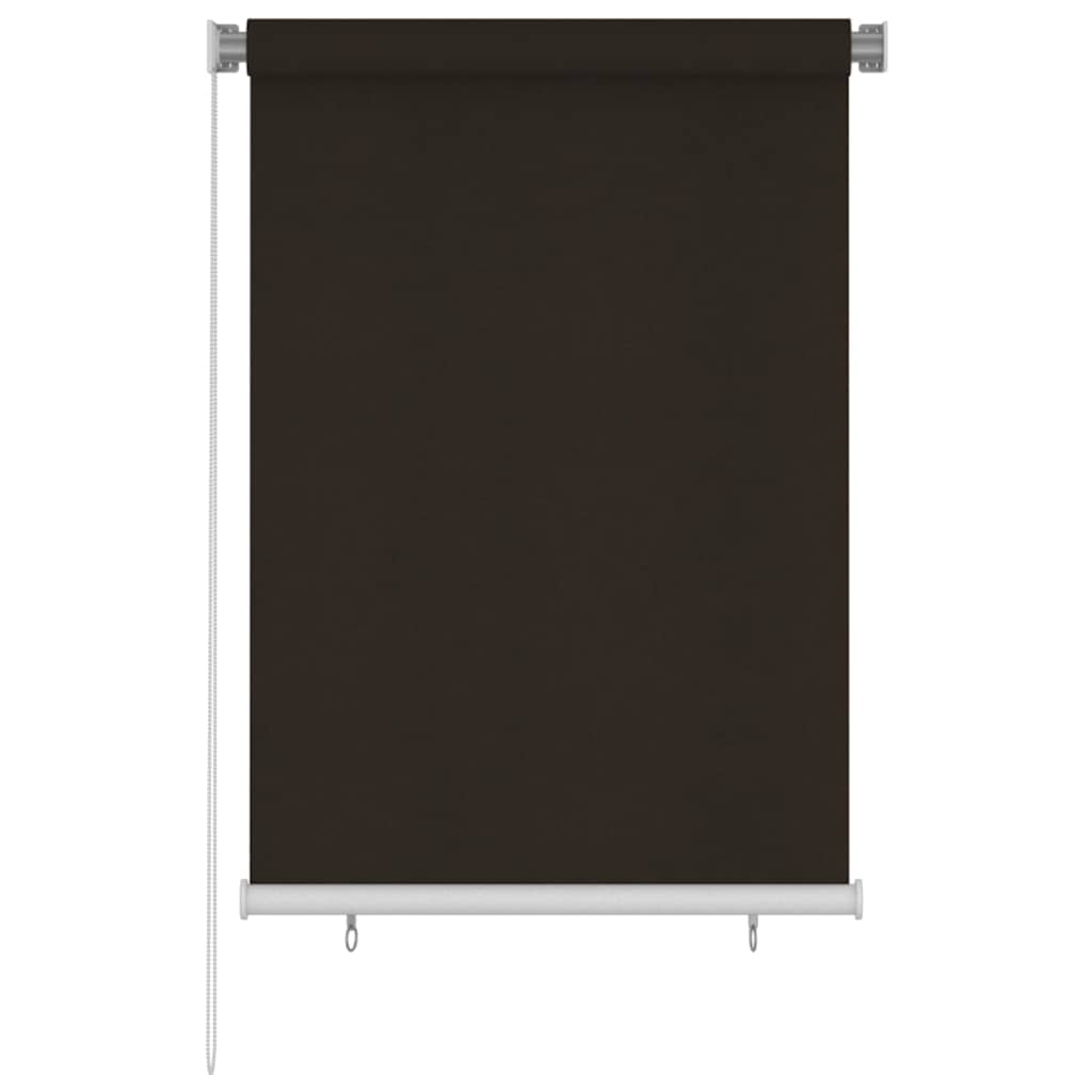 Außenrollo 105 (B)x140 (H) cm Braun HDPE