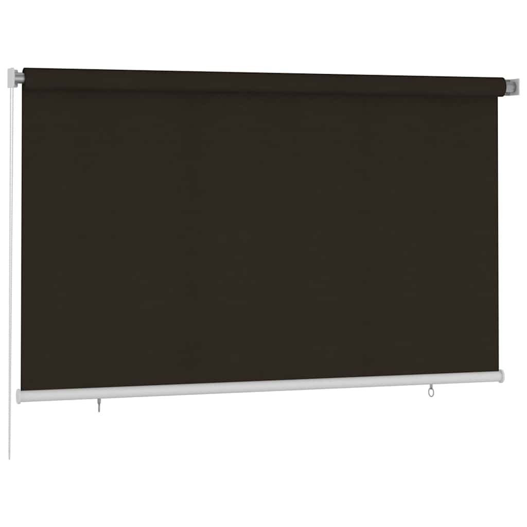 Außenrollo 245 (B) x 140 (H) cm Braun HDPE