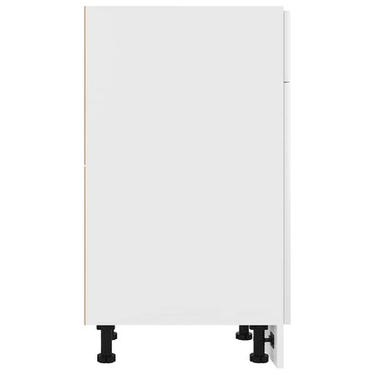 Schubunterschrank Lyon Weiß 30x46x81,5 cm Holzwerkstoff
