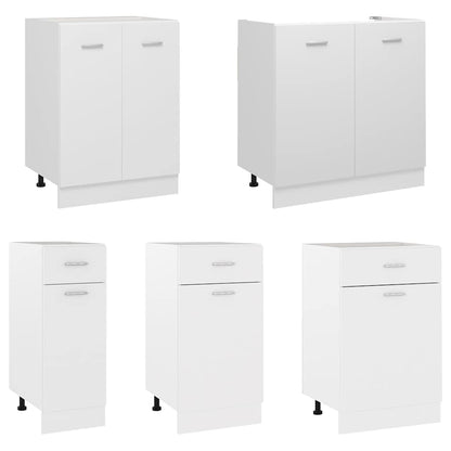 Schubunterschrank Lyon Weiß 40x46x81,5 cm Holzwerkstoff