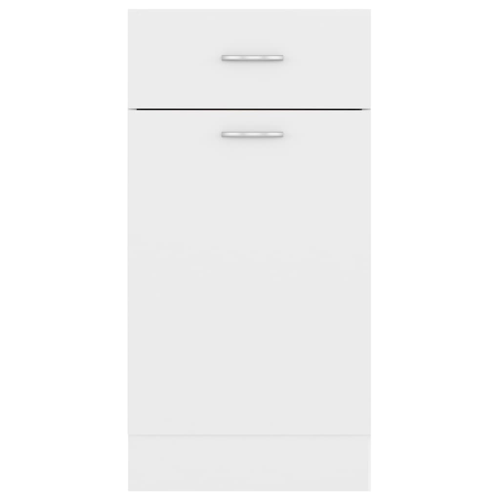 Drawer base cabinet white 40x46x81.5 cm wood material