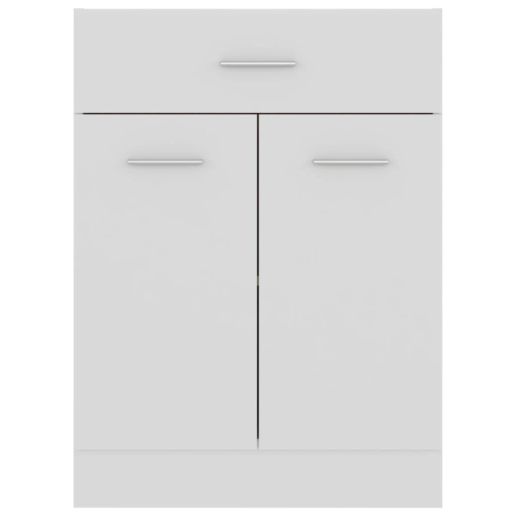 Drawer base cabinet white 60x46x81.5 cm wood material