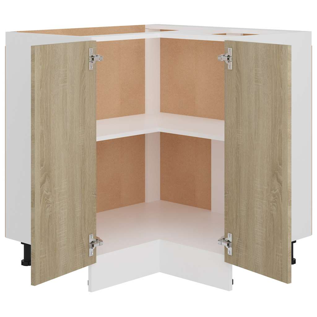 Eckunterschrank Lyon Sonoma-Eiche 75,5x75,5x81,5 cm Holzwerkstoff
