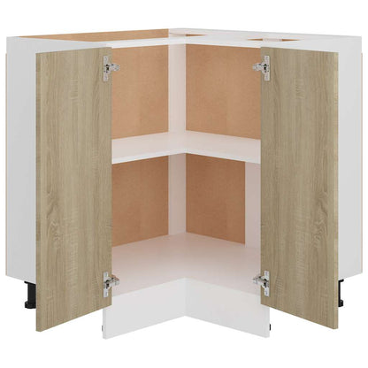 Eckunterschrank Lyon Sonoma-Eiche 75,5x75,5x81,5 cm Holzwerkstoff
