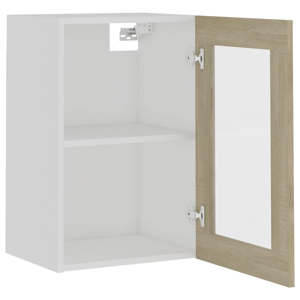 Hängeglasschrank Lyon Sonoma-Eiche 40x31x60 cm Holzwerkstoff