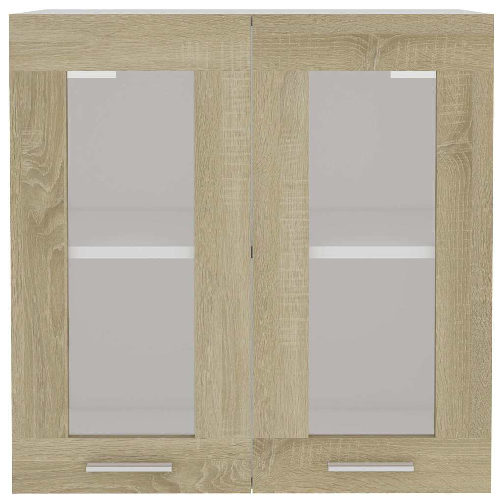 Hängeglasschrank Lyon Sonoma-Eiche 60x31x60 cm Holzwerkstoff
