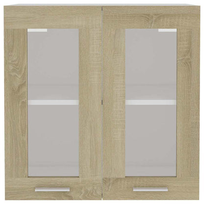 Hängeglasschrank Lyon Sonoma-Eiche 60x31x60 cm Holzwerkstoff