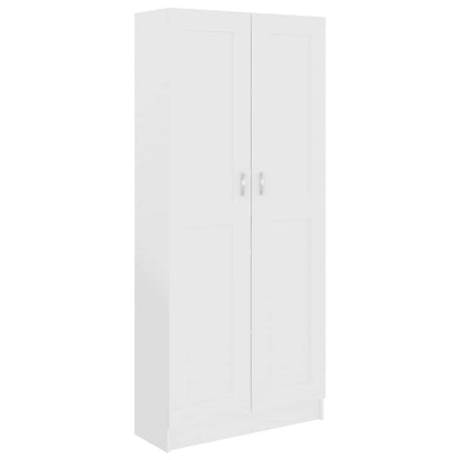 Bücherschrank Weiß 82,5x30,5x185,5 cm Holzwerkstoff