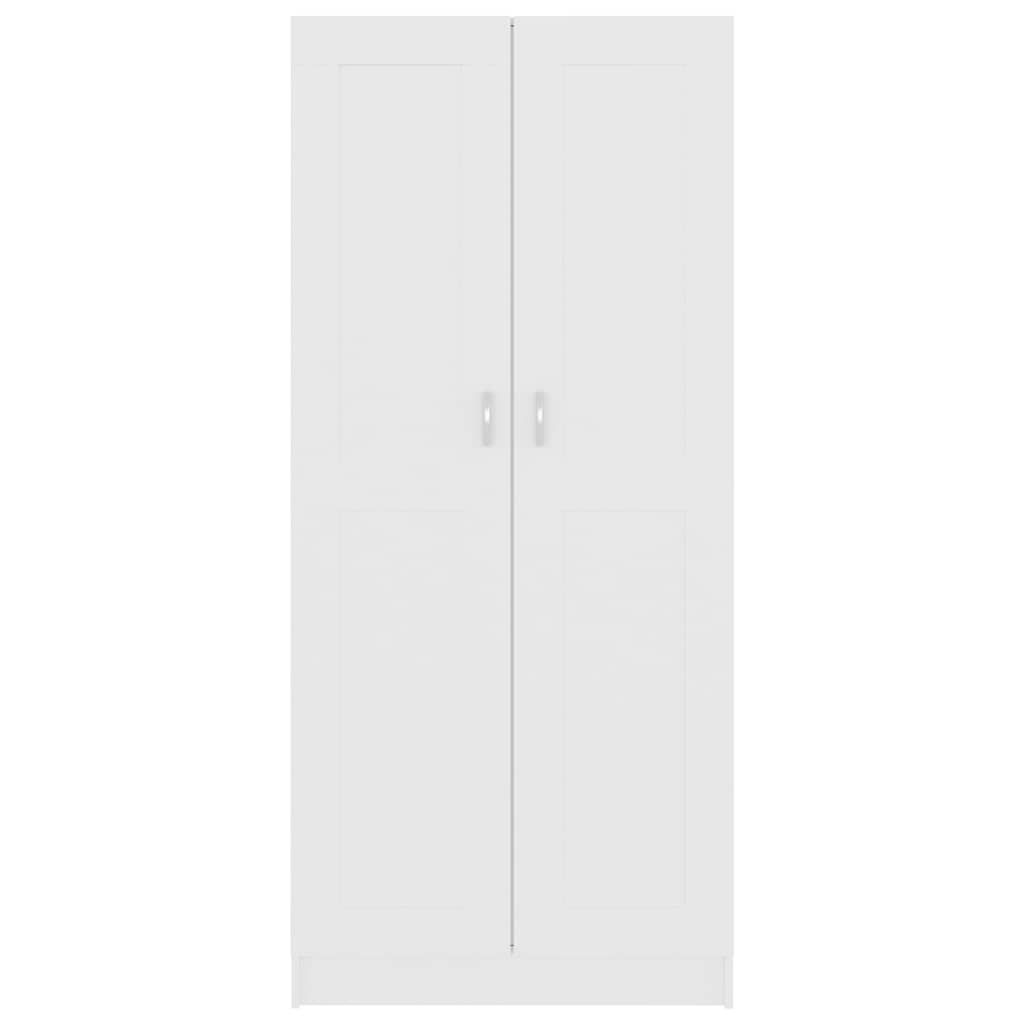 Bücherschrank Weiß 82,5x30,5x185,5 cm Holzwerkstoff