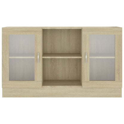 Vitrinenschrank Sonoma-Eiche 120x30,5x70 cm Holzwerkstoff