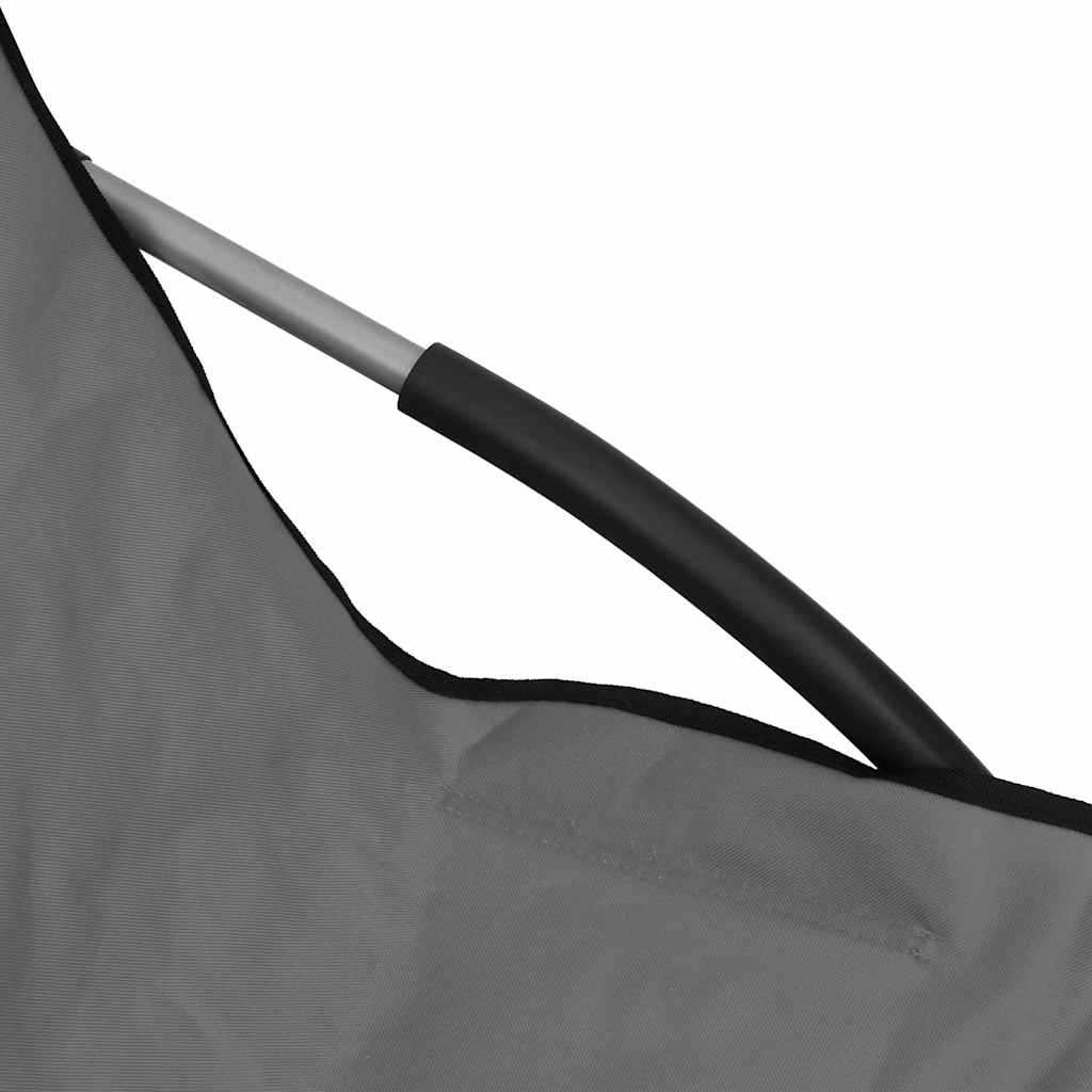 Klappstühle, 2 Stück, grauer Stoff