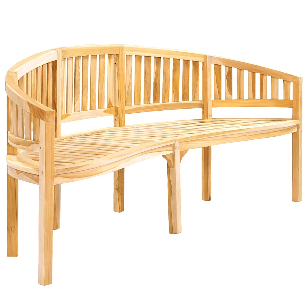 Bananenbank 200 cm Massivholz Teak