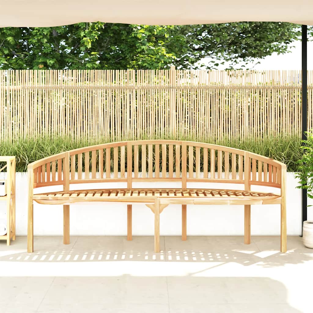 Bananenbank 200 cm Massivholz Teak