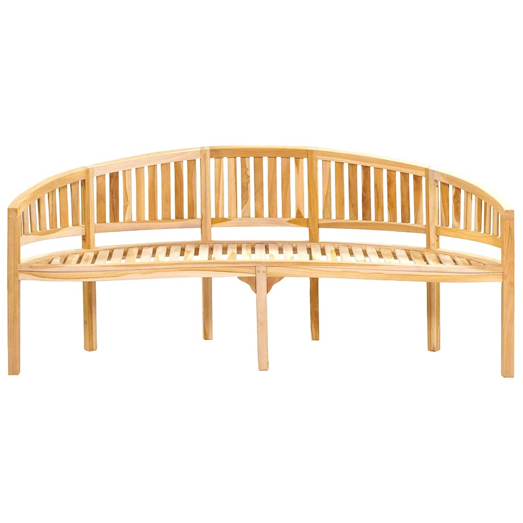 Bananenbank 200 cm Massivholz Teak