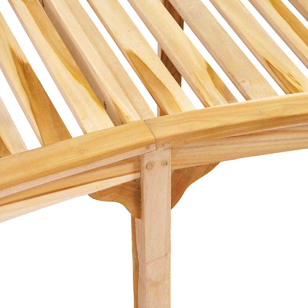 Bananenbank 200 cm Massivholz Teak