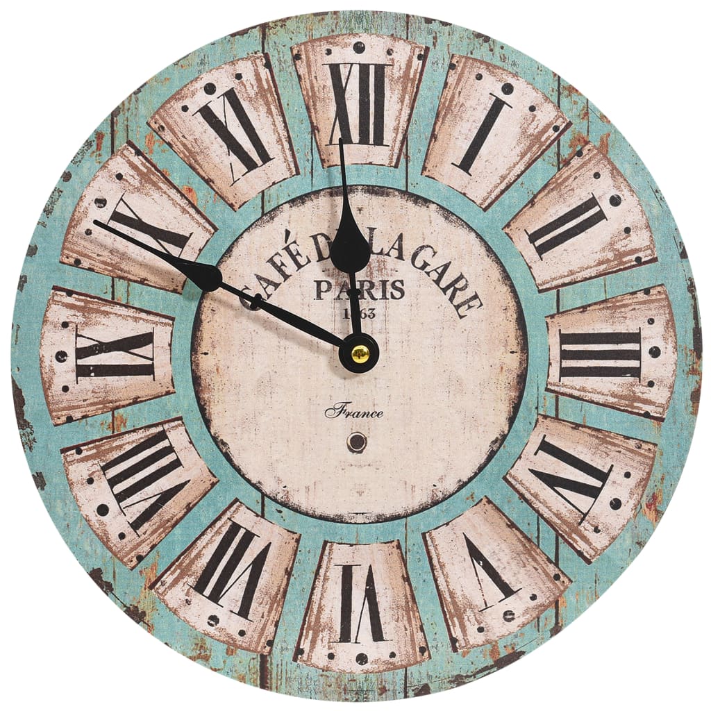 Wanduhr Mehrfarbig 30 cm MDF