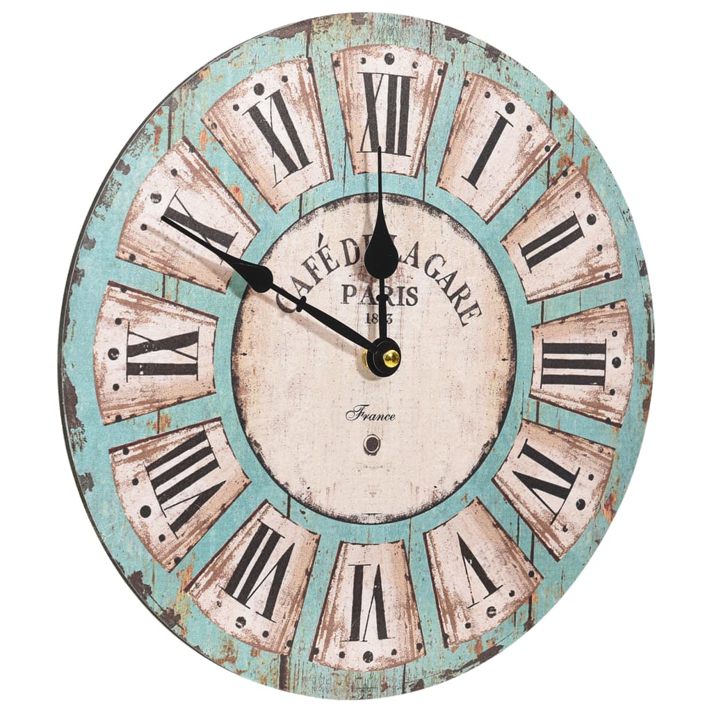Wanduhr Mehrfarbig 30 cm MDF
