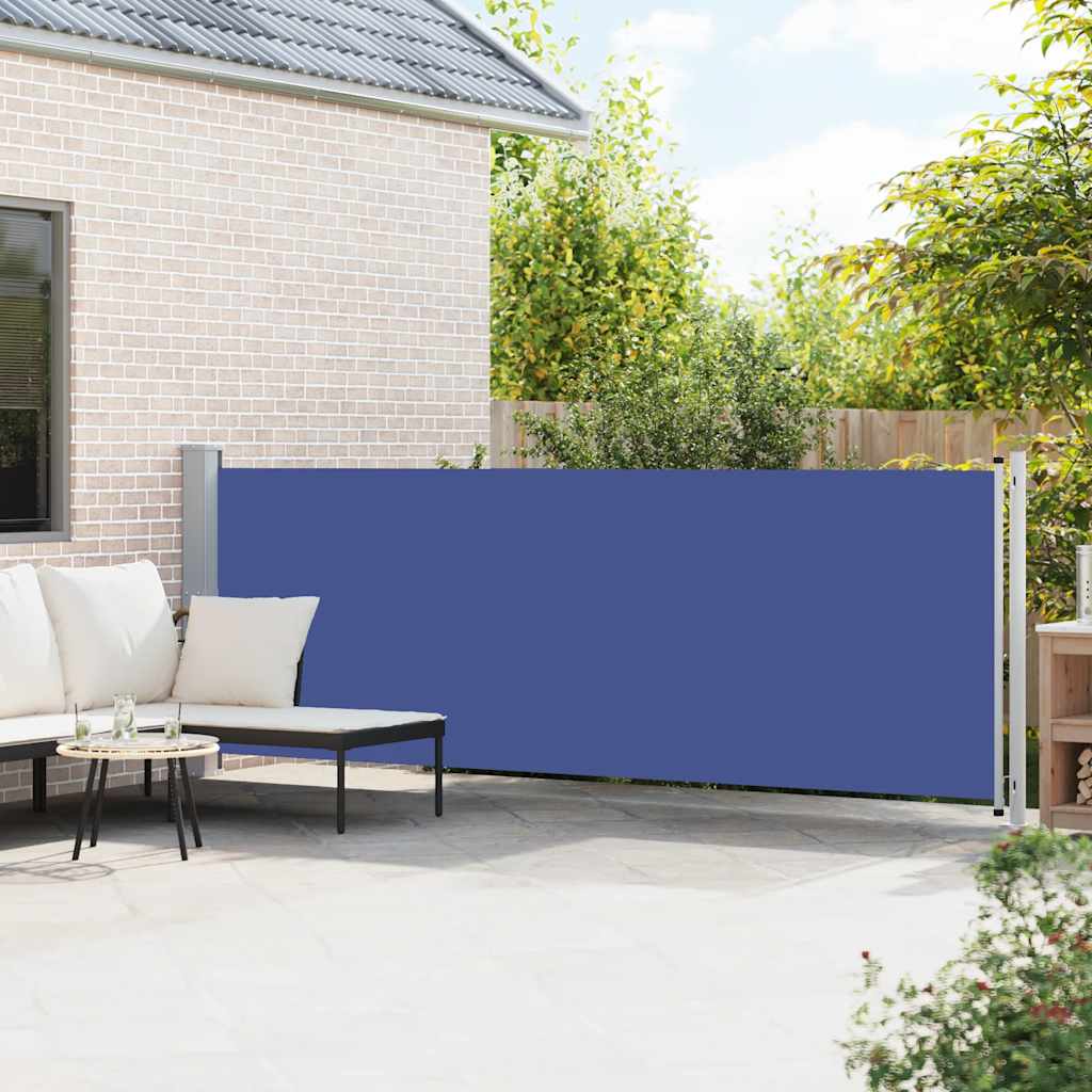 Seitenmarkise Ausziehbar 140x600 cm Blau