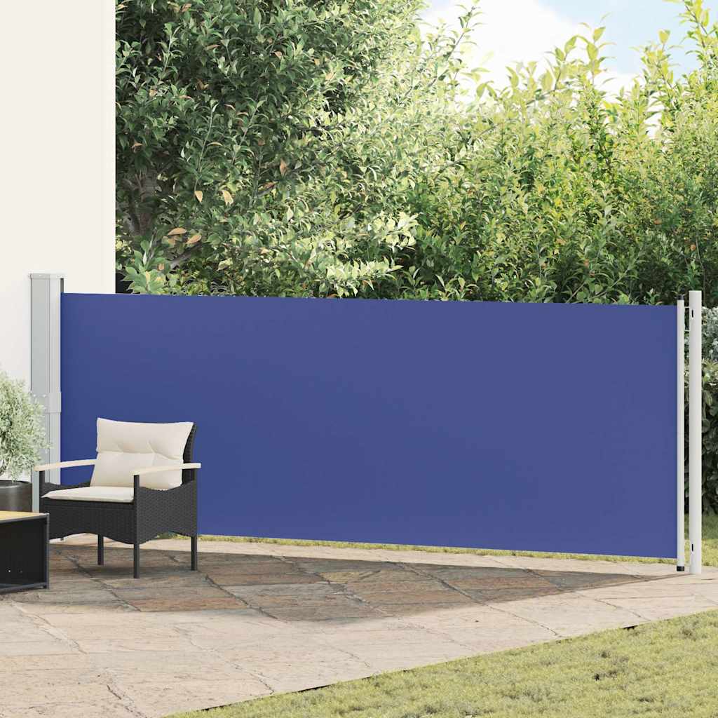 Seitenmarkise Ausziehbar 140x600 cm Blau
