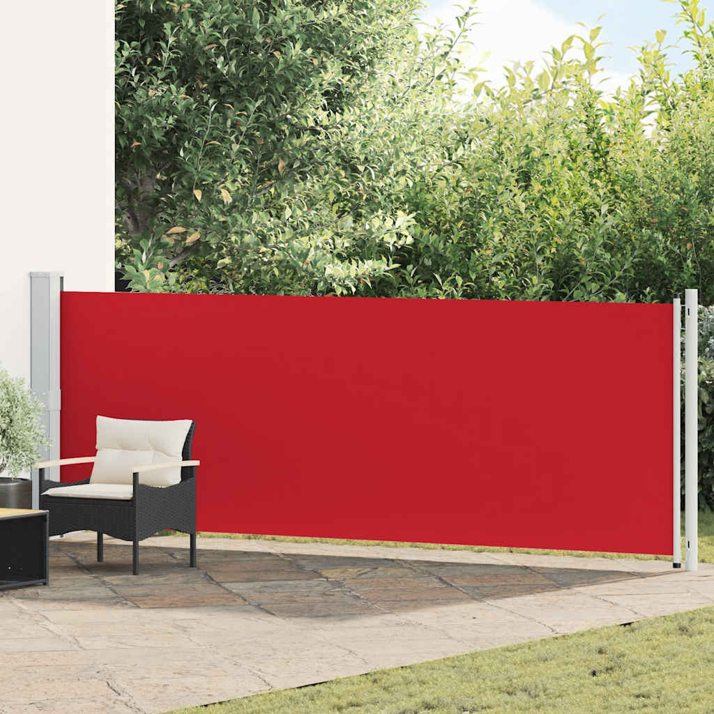 Seitenmarkise Ausziehbar 140x600 cm Rot