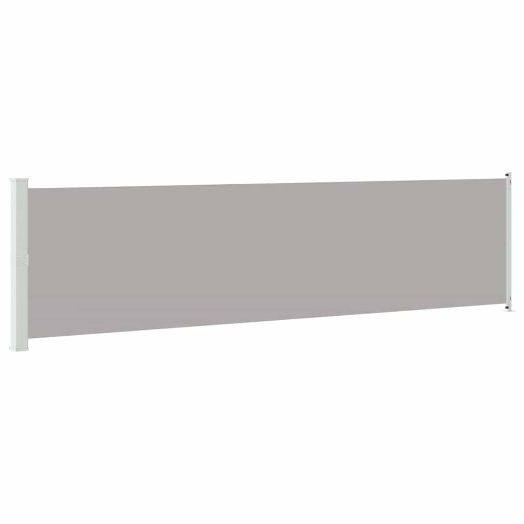 Seitenmarkise Ausziehbar 614x160 cm Grau